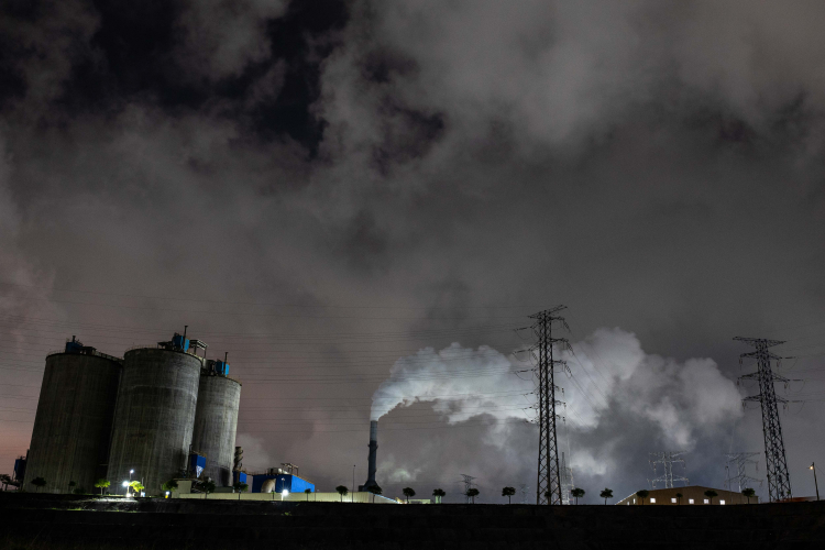 The belching chimneys of Indonesia Morowali Industrial Park (IMIP), a nickel processing complex in Morowali, Central Sulawesi, Indonesia on June 14, 2024. The industrial are powering the move to electric vehicles.