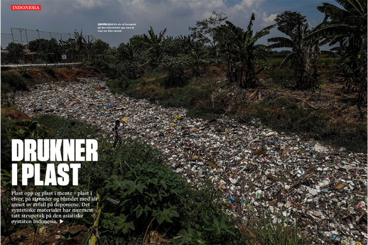 Drowning in Plastic Waste in Vi Menn Magazine